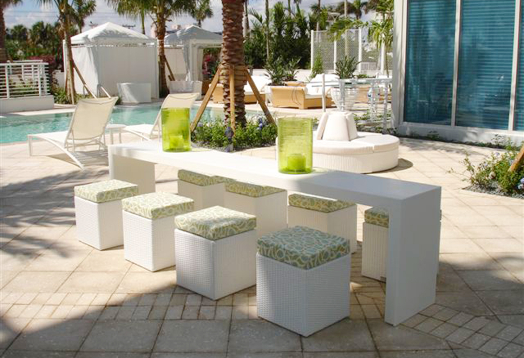 PANAMA Stool and side table - Durability Outdoor Furniture designed for Commercial, Hospitality and Residential Settings