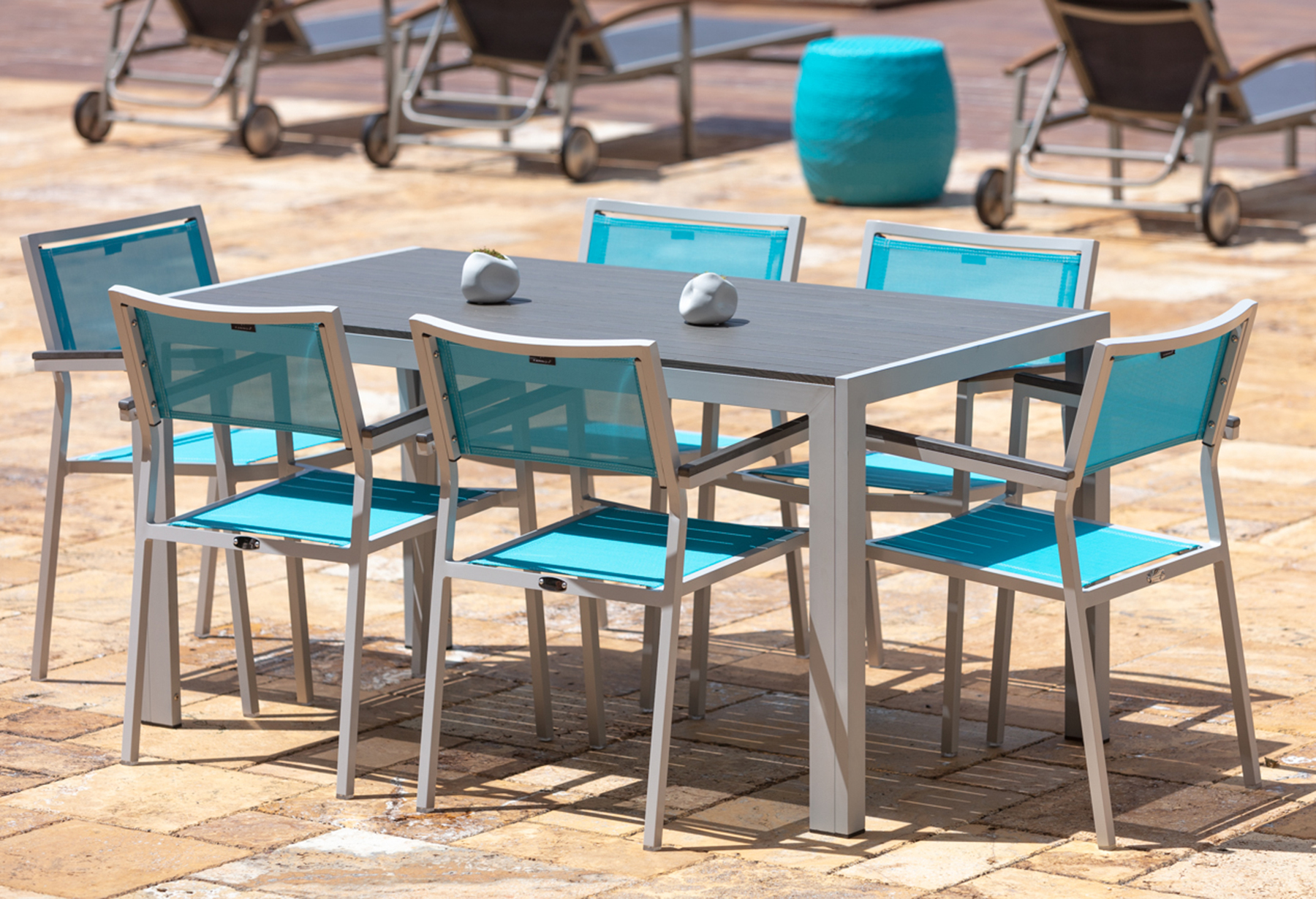 SAINT LUCIA outdoor furniture collection by Kannoa -  Colorful, bold outdoor furniture designed for Commercial, Hospitality and Residential Settings