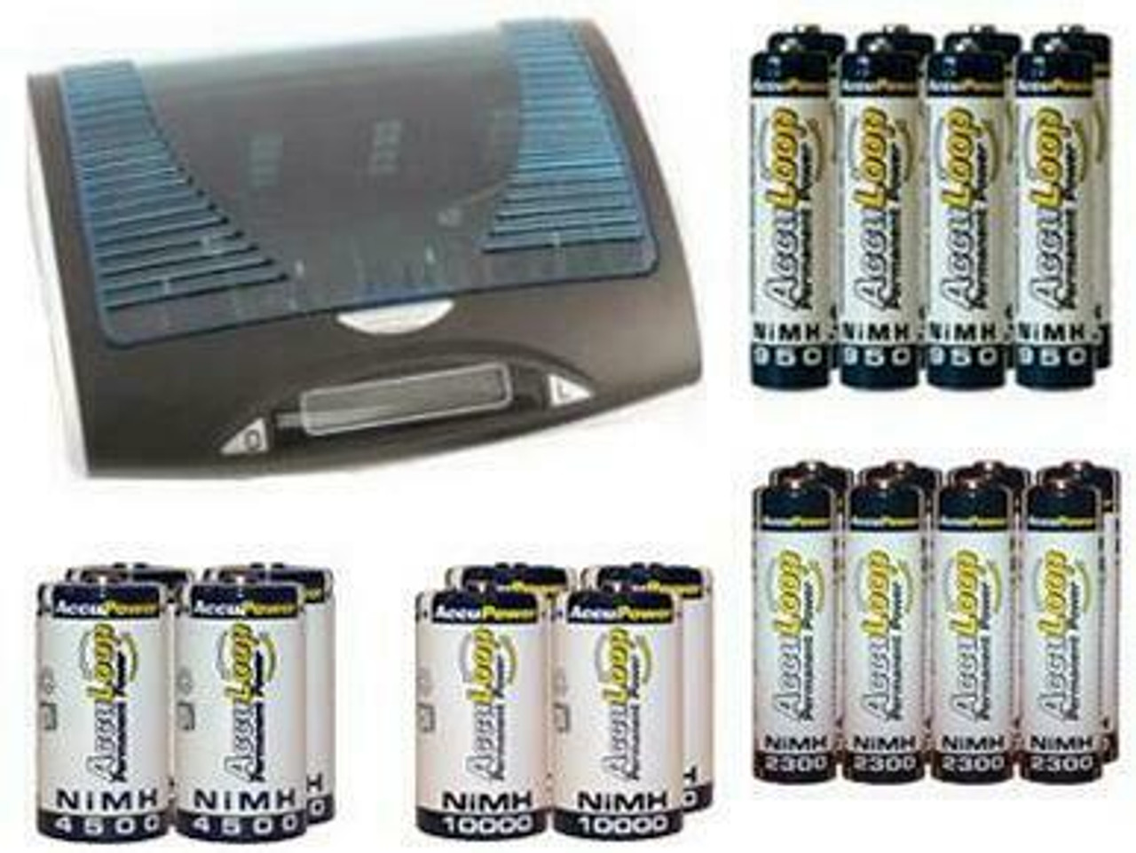 2 batteries rechargeables D POWEREX PRECHARGED 10000mAh, NiMH