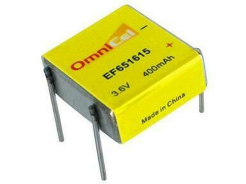 OmniCel 3.6V 400 mAh (EF651615 / LTC-3PN) Prismatic High Energy Lithium Battery