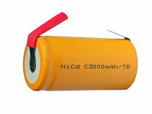 C NiCd Battery with Tabs (3000 mAh)