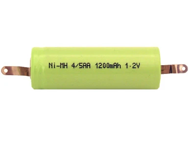 Power Portable 4/5 AA NiMH battery with tabs, 1200mAh capacity