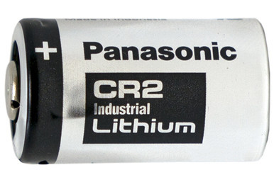 Panasonic CR2 3 Volt Lithium Battery front view