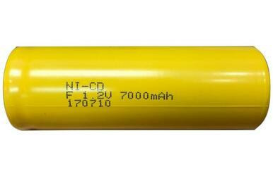 Power Portable F NiCd flat top battery 7000 mAh