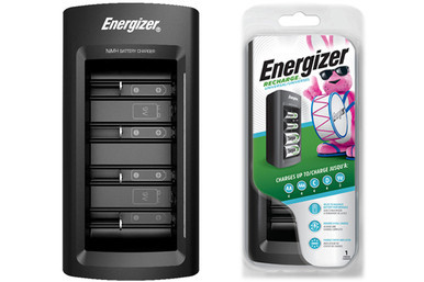 Energizer Universal Smart Battery Charger CHFC3 charging AA and AAA batteries