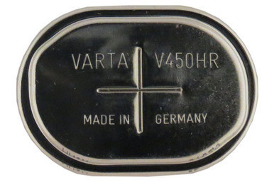 Varta V450HR NiMH button cell battery, 450mAh, 1.2V