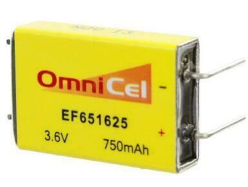 OmniCel 3.6V 750 mAh (EF651625 / LTC-7PN)  Prismatic High Energy Lithium Battery