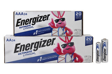 24 AA (L91) + 24 AAA (L92) Energizer Ultimate Lithium Batteries