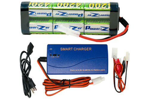 7.2 Volt NiMH Battery Pack (4200 mAh) + Universal Smart Charger