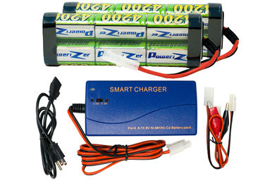 Universal Smart Charger + 2-Pack 7.2 Volt NiMH Battery Packs (4200 mAh)