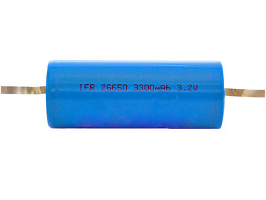 Power Portable 26650 LiFePO4 battery with tabs, 3300mAh