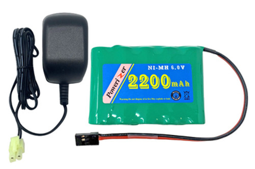 6 Volt NiMH Battery Pack (2200 mAh) + Charger