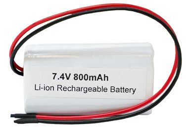 Power Portable 7.4V 14500 lithium ion battery pack with protection IC