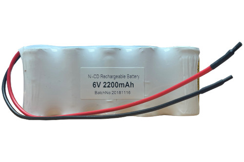 6 Volt NiCd Battery Pack (2200 mAh) with Leads