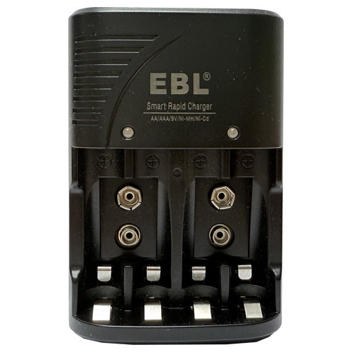 EBL 4 bay smart charger for AA, AAA, and 9V batteries