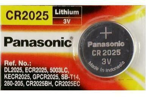 CR2025 Panasonic 3 Volt Lithium Coin Cell Batteries