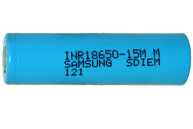 Samsung 18650 3.7V 1500mAh flat top lithium ion battery