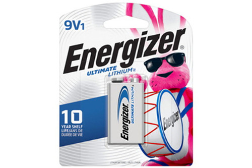 9 Volt Energizer Ultimate Lithium Battery (L522)