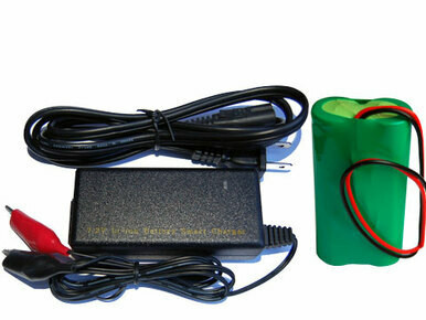 Power Portable 7.4V lithium ion battery pack with smart charger