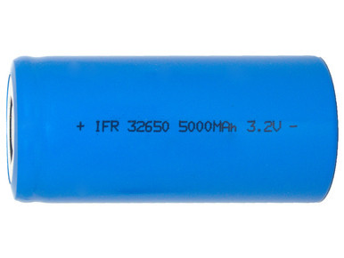 Power Portable 32650 3.2V LiFePO4 battery with flat ends