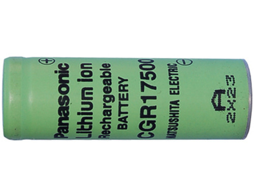 A 3.7 Volt Panasonic Lithium Ion CGR17500 Battery (830 mAh)