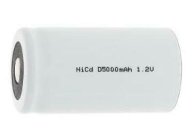 Power Portable D NiCd Flat Top Battery 5000mAh front view
