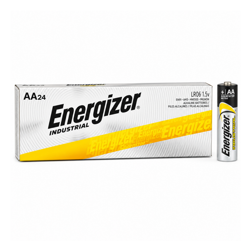Box of 24 AA Energizer Industrial EN91 alkaline batteries