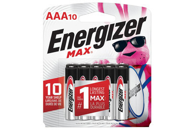 Energizer MAX AAA E92BP10 alkaline batteries 10 pack