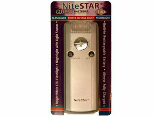 NiteStar 3 in 1 Flashlight, Night Light & Power Outage Light