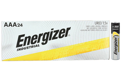 24-Pack AAA Energizer Industrial (EN92) Alkaline Batteries