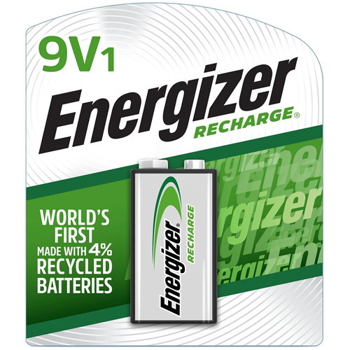 Energizer 9 Volt rechargeable NiMH battery NH22N front view