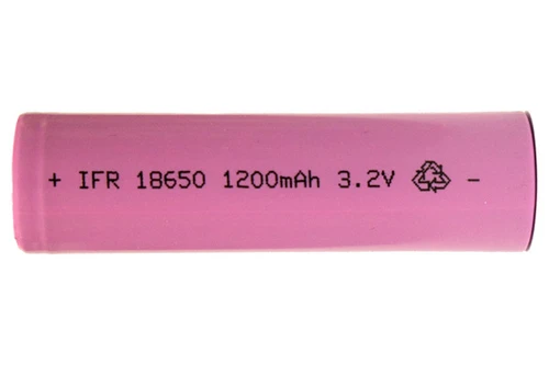 Power Portable 3.2V 18650 LiFePO4 battery with flat top terminal