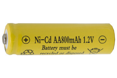 Power Portable AA NiCd rechargeable battery 800 mAh, 1.2 volt