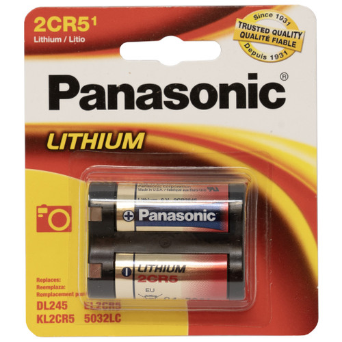 2CR5 Panasonic 6 Volt Lithium Battery (245, DL245, EL2CR5) Wholesale & direct to consumer