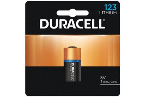 DL123A / CR123A Duracell 3 Volt Lithium Battery (On a Card)