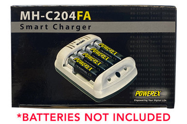 Powerex MH-C204FA smart charger for AA and AAA batteries