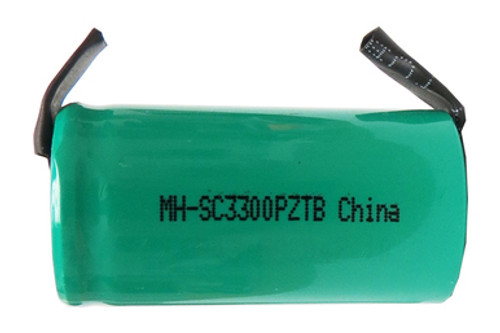 Sub C NiMH Battery with Tabs (3300 mAh)