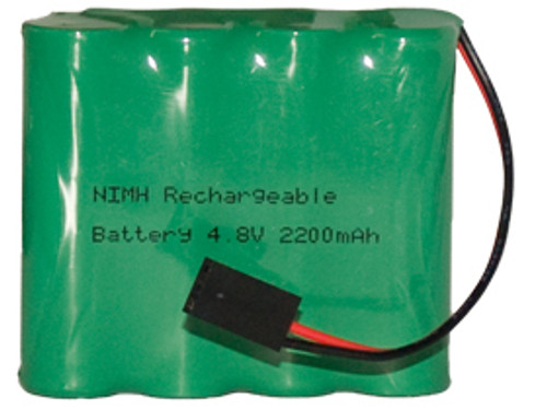 4.8 Volt NiMH Battery Pack (2200 mAh) with HiTec / JR Connector