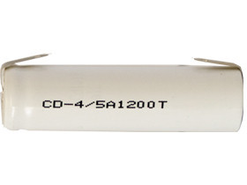 Power Portable 4/5 A NiCd battery with tabs, 1200 mAh