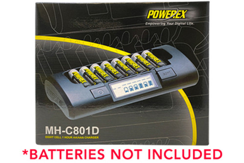Powerex MH-C801D 8-Cell Charger for AA / AAA NiMH & NiCd Batteries