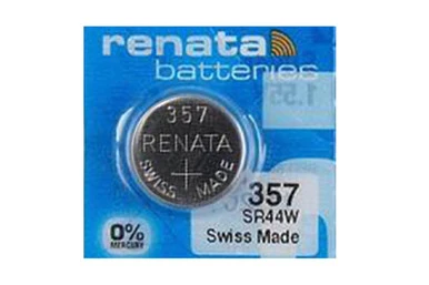 Renata 357 SR44W silver oxide button battery