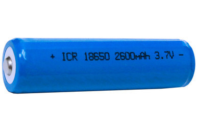 Power Portable 18650 3.6V 2600mAh protected Li-Ion button top battery