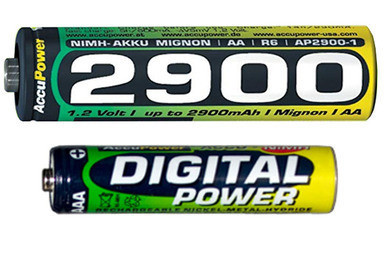 AccuPower AAA and AA NiMH rechargeable battery combo pack