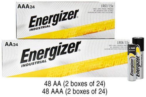 48 AA + 48 AAA Energizer Industrial Alkaline Battery Combo