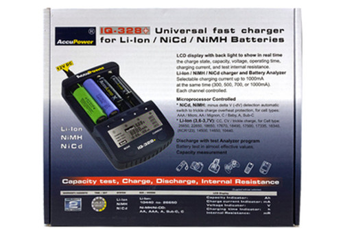 IQ-328 AA & AAA Smart LCD Battery Charger / Tester / Analyser