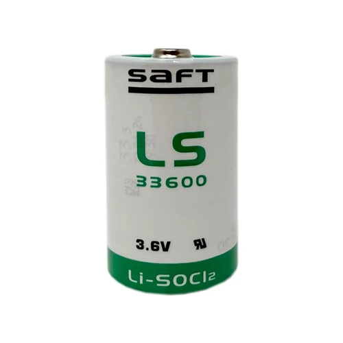 Saft LS33600 3.6V D cell lithium battery front view