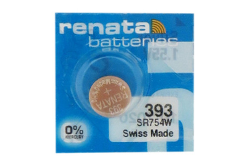 393 / 309 / SR754W Renata Silver Oxide Button Battery