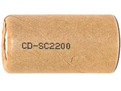 Sub C NiCd Paper Wrapped Battery (2200 mAh)