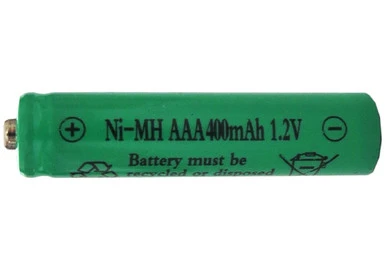 Power Portable AAA NiMH rechargeable battery 400mAh front view