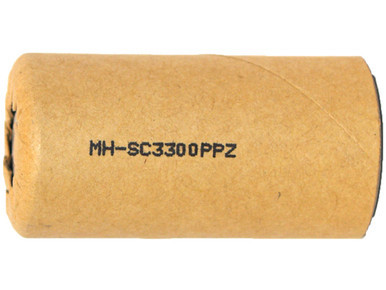 Power Portable Sub C NiMH paper wrapped battery 3300 mAh